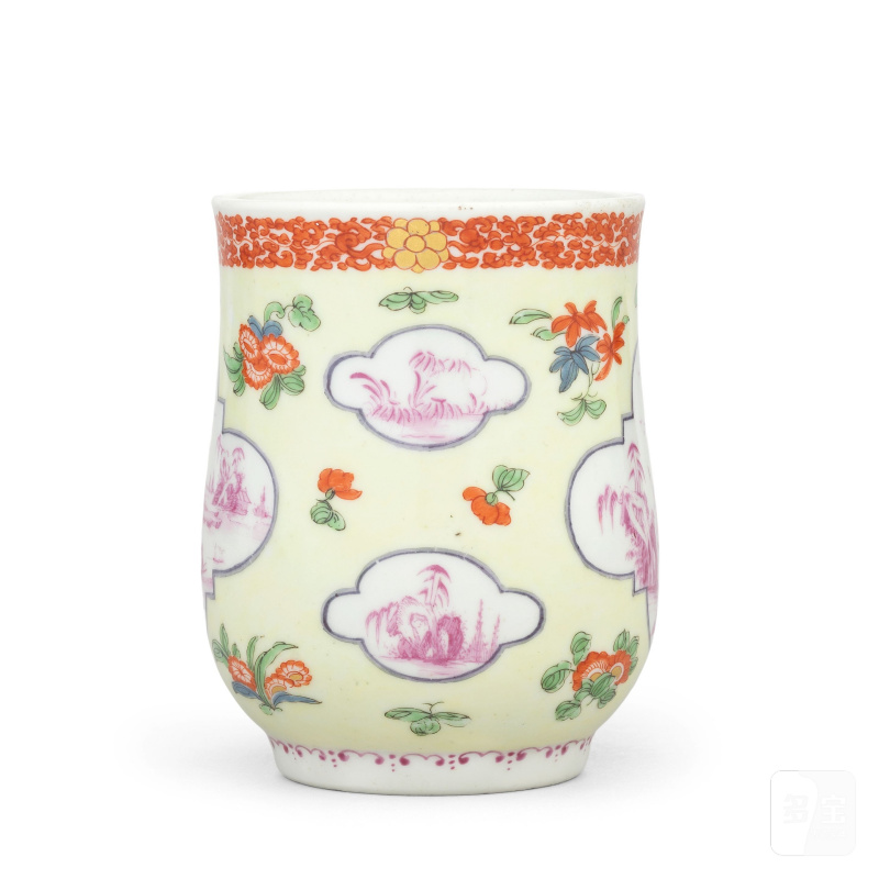 An attractive Worcester mug, circa 1758-60 - 图3
